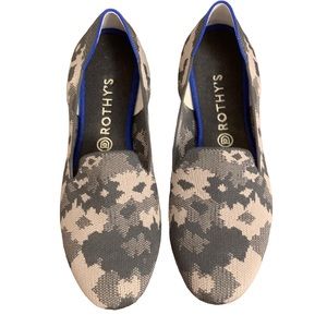 Rothy's Gray Camo Flats Women's Size 11 Wide